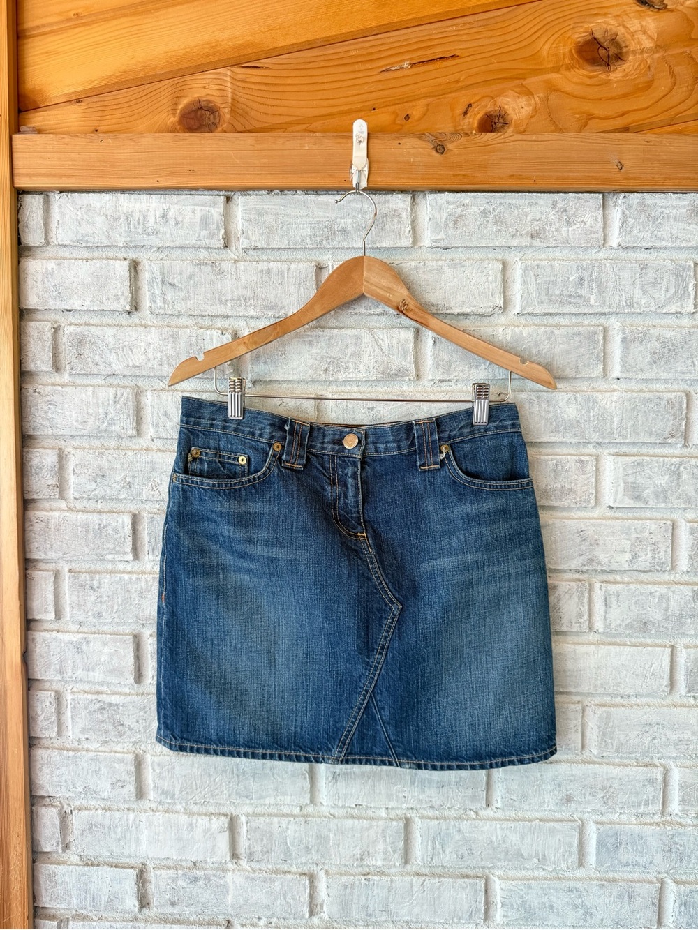 J. Crew Indigo Denim Mini Skirt